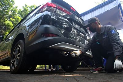 Uji Emisi Gratis di Tangerang Selatan, Berikut Foto-fotonya