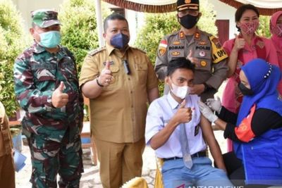 Peringati 31 Tahun AKABRI 90 Mengabdi, Polres & Pemkab Tapsel Gelar Vaksinasi Massal