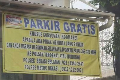 Dimintai Uang Parkir di Indomaret Bekasi, Bisa Adukan Ke Polisi