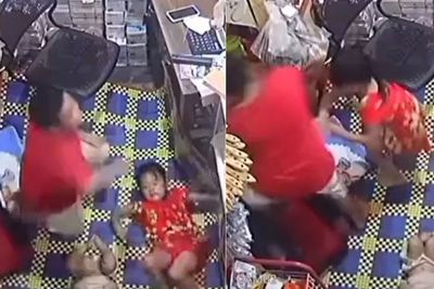 Detik-detik Kadal Raksasa Masuk ke Rumah Bikin Bocah Panik, Si Bayi Nyaris Ketabrak Kadal