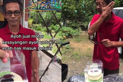 Haru! Pria Ini Dulu Jual Motor Demi Anak, Kini Dibelikan Motor Baru oleh Sang Anak