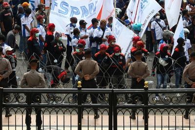 1.955 Personel Gabungan Dikerahkan Amankan Demo di Depan Istana Hari Ini