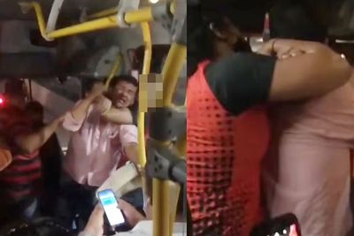 Dilecehkan di Bus, Wanita Jago Muay Thai Cekik Pelaku, Warga Keluarkan HP untuk Merekam