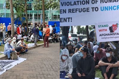 Minta Dipindahkan ke Negara Ketiga, Puluhan Pengungsi Afganistan Berkemah di UNCHR Medan