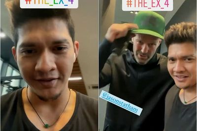 Momen Saat Iko Uwais Bertemu dengan Jason Statham dan Bersenda Gurau