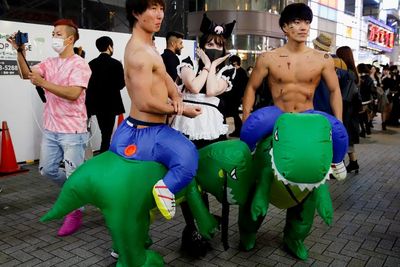 Keseruan Perayaan Halloween di Shibuya, Berikut Foto-fotonya