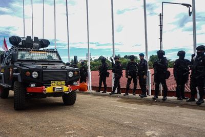 Pengamanan Pembukaan Peparnas XVI Papua, Ini Foto-fotonya