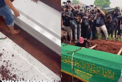 Momen Haru Saat Jenazah Vanessa Angel dan Suami Dimakamkan Dalam Satu Liang Lahat