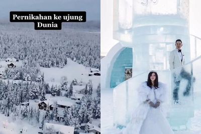 Pengantin Asal Indonesia Ini Gelar Pernikahan di Kutub Utara: Kayak Dongeng Elsa Frozen