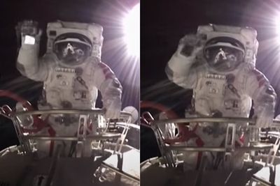 Momen Astronaut Wanita Pertama China Lakukan Spacewalk, Dadah-dadah ke Kamera