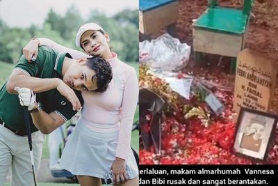 Makam Vanessa Angel dan Bibi Ardiansyah Rusak, Diduga Dibuat Konten