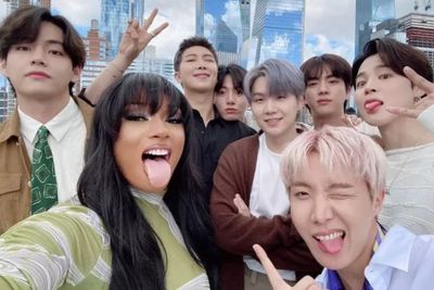 BTS Kolaborasi dengan Megan Thee Stallion Lewat Butter di AMA 2021