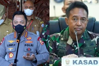 Kapolri Ucapkan Selamat ke Jenderal Andika Perkasa: Semoga TNI-Polri Terus Harmonis