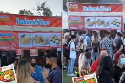 Mantap! Ada Warung Indomie di Konser HITC Los Angeles, Pengunjung Antusias Cicipi