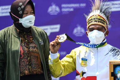Mensos Risma Janji Akan Berikan Apresiasi Bagi Peraih Medali Peparnas Papua