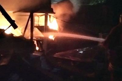 Gegara Bakar Sekam, Gudang Pupuk di Asahan Ludes Dilalap Api