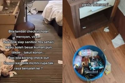 Duh! Tamu Ini Tinggalkan Kamar Hotel Penuh Sampah, Bahkan Sampai Merusak TV