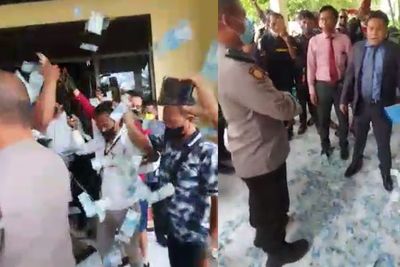 Heboh Aksi Pengacara Buang Uang Puluhan Juta di Kantor Polisi Banyuwangi, Ini Alasannya