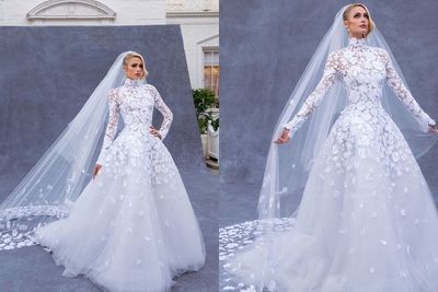 Mengintip Penampilan Paris Hilton yang Menawan nan Anggun saat Memakai Gaun Pernikahan