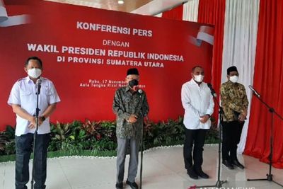 Kunjungi Medan, Wapres Ma ruf Minta Pemerintah Daerah Siaga Mitigasi Bencana