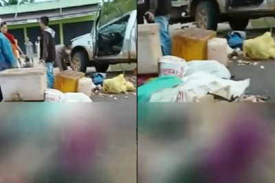 Memilukan, Tangisan Seorang Wanita Pecah, Kecelakaan Maut di Bengkulu Menewaskan 2 Orang