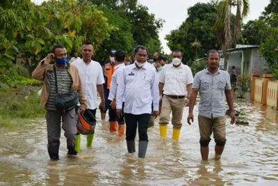 Gerak Cepat Minimalisir Dampak Banjir, Pemkab Sergai Kerahkan Alat Berat