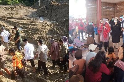 Tinjau Lokasi Longsor di Sibolangit, Mensos Risma Larang Warga Kembali ke Rumah