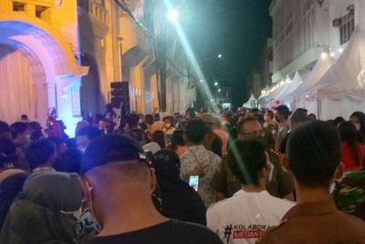 Berlangsung Meriah, Ribuan Orang Hadir di Pembukaan Kesawan City Walk Medan