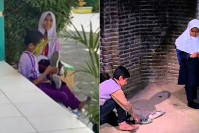Kisah Kakak-adik Bergantian Sepatu untuk Sekolah di Baubau, Mirip Film Children of Heaven