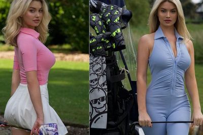 Pesona Lucy Robson, Si Pirang Cantik yang Piawai di Lapangan Golf