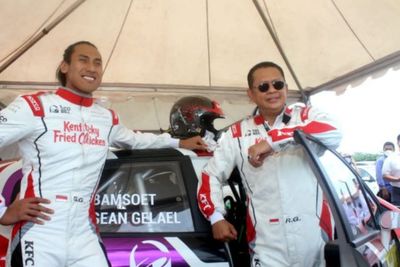 Mobil Terbalik di Kejurnas Sprint Rally Bareng Sean Gelael, Bamsoet: Tak Ada Luka