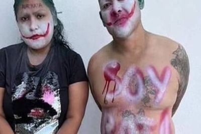 Mencuri Dompet, 2 Perampok Ini Diikat dan Wajahnya Dilukis Mirip Joker oleh Warga