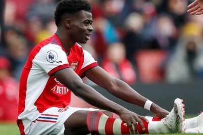 Cedera Paha, Bukayo Saka Diragukan Tampil Saat Arsenal Bertandang ke Markas MU