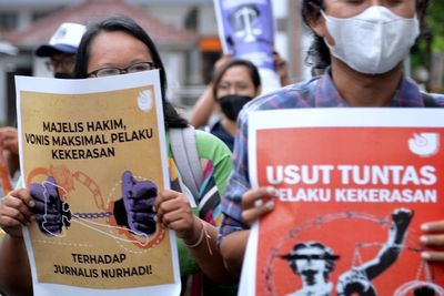 Aksi Solidaritas Jurnalis Bali, Berikut Foto-fotonya