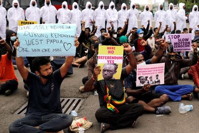 Unjuk Rasa Aktivis Papua di Jakarta, Berikut Foto-fotonya