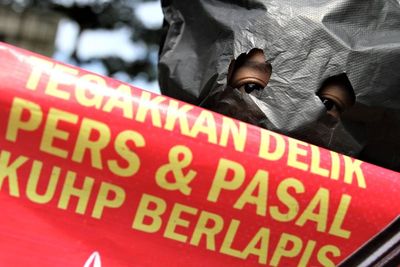 Aksi Solidaritas Jurnalis untuk Nurhadi di Kendari, Berikut Foto-fotonya