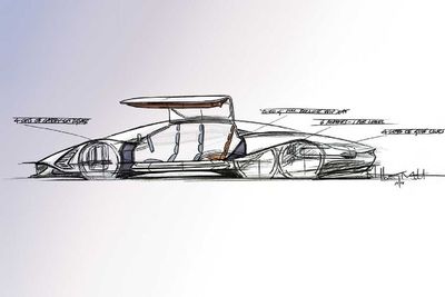 Hennessey Rancang Mobil Futuristik Bertenaga Listrik dengan Enam Roda!