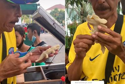Keren! Bapak Ini Jual Cireng Berbentuk Hewan, dari Buaya hingga Naga