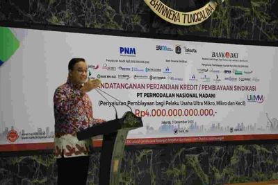 Suntikan Kredit Usaha Rp4 Triliun, Anies Ingin Pelaku UMKM Berkembang