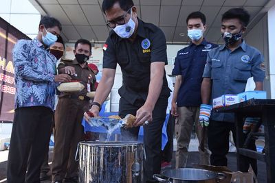 Pemusnahan 6 Kg Sabu di BNN Banten, Ini Foto-fotonya
