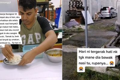 Selalu Bawa Nasi Tapi Tak Pernah Habis Dimakan, Pria Ini Ternyata Lakukan Aksi Mulia