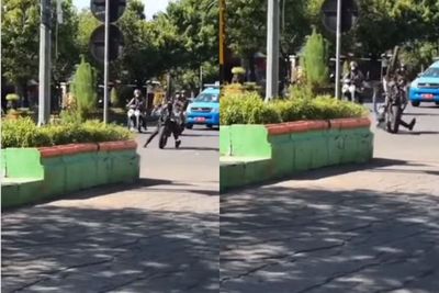 Lakukan Wheelie di Jalan, Pemotor Ini Alami Crash, Netizen: Malunya Dibawa Sampai Akhirat