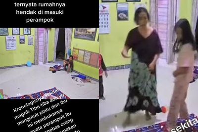 Jagoan! Ibu ini Berhasil Halau Perampok & Rebut Parang dari Tangannya Saat Hendak Mencuri