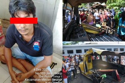 Terkuak Fakta Baru soal Supir Angkot Tertabrak Kereta Api, Ini Penjelasan Kapolres Medan