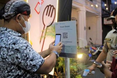 Satpol PP Kota Medan Kawal Ketat Kesawan City Walk untuk Menekan Angka COVID-19