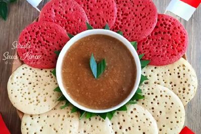 Tertarik Membuat Serabi Merah Putih Kuah Kinca? Begini Cara Membuatnya