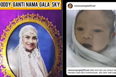 Nama Gala Diganti di Buku Yasin, Fuji Unggah Postingan Vanessa Angel saat Gala Lahir