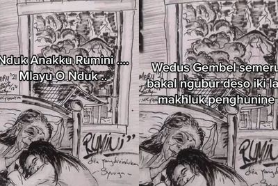 Viral Ilustrasi Rumini & Ibunya, Ceritakan Kronologi saat Semeru Erupsi