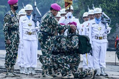 Upacara Pembaretan Prajurit Muda Korps Marinir, Berikut Foto-fotonya