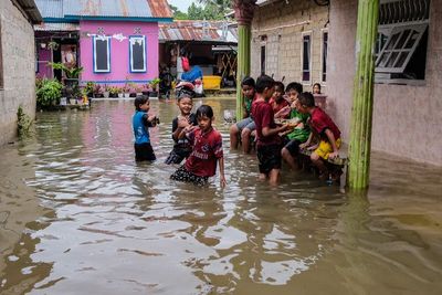 Banjir Merendam Permukiman Kota Pangkalpinang, Ini Foto-fotonya